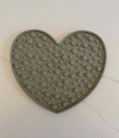 Green Heart Lick Mat