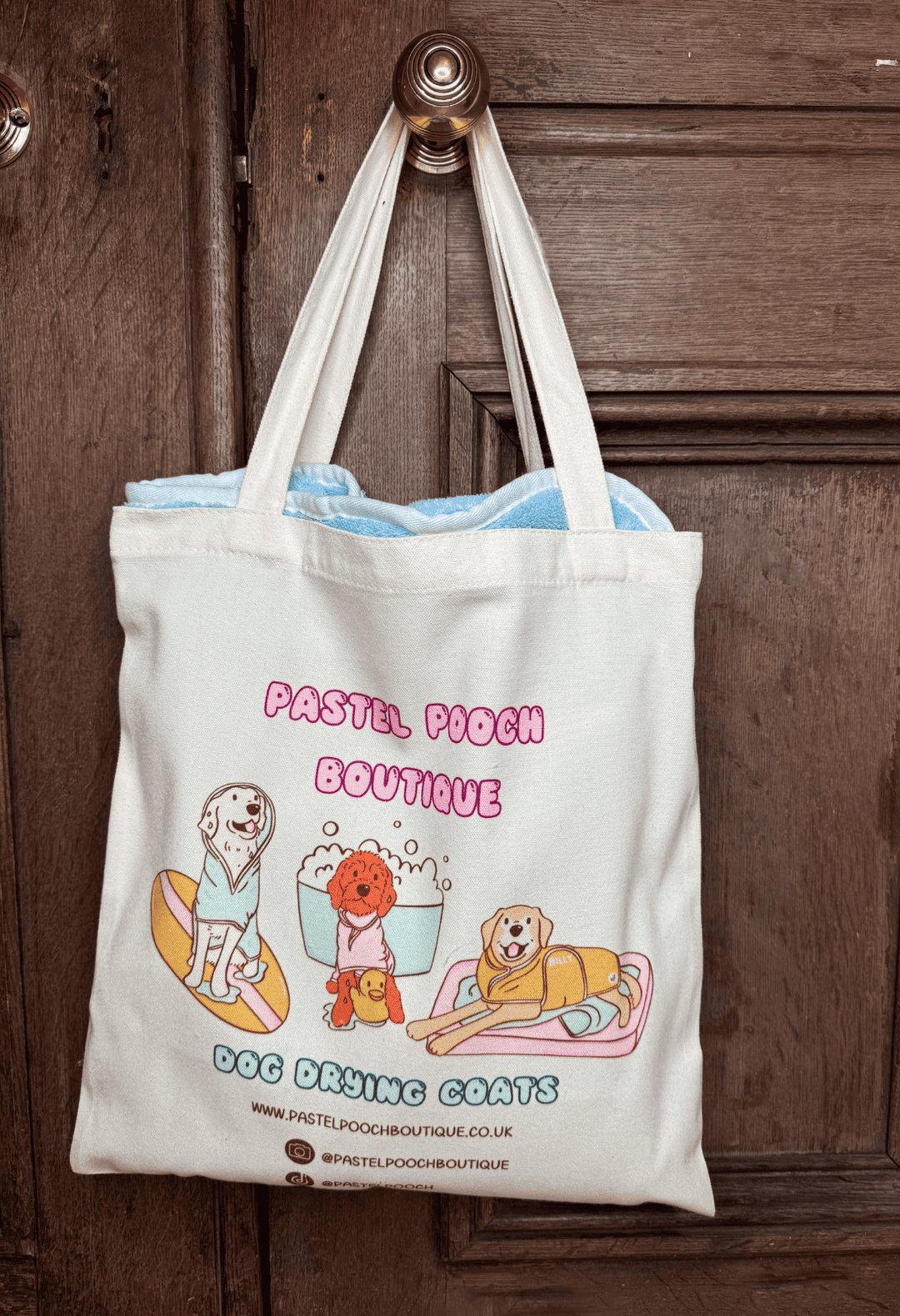 Pastel Pooch Boutique Tote Bag