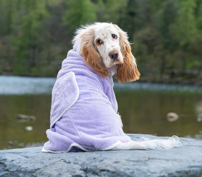 Lilac Dog Drying Robe