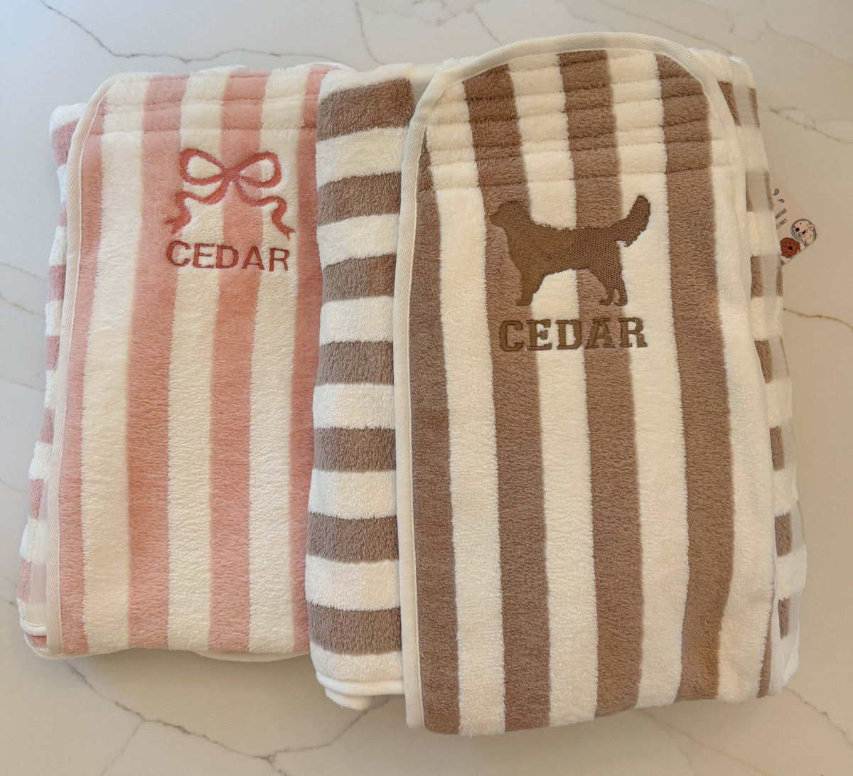 The Striped Collection - Luxury Dog Drying Robes